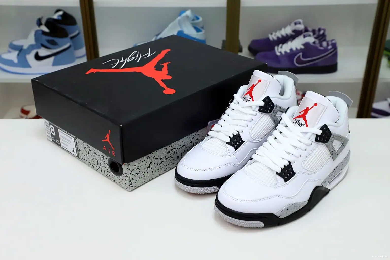 4 Air Retro Cement Jordan White Kimikick 0601